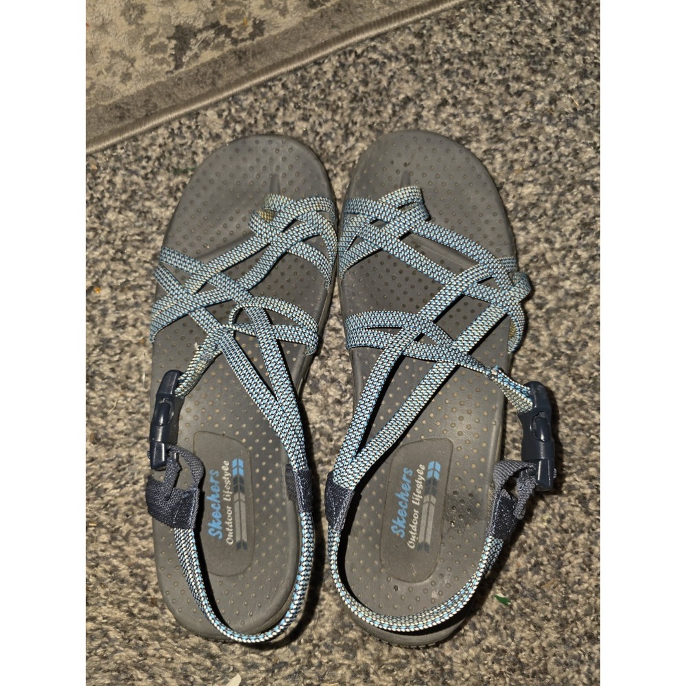 Sketcher Womens Reggae Irie Mon Sandals Size 10. Beachy, Vacation, Coastal, Y2K